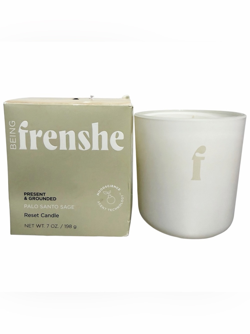BEING FRENSHE Present & Grounded Reset CANDLE ~ Palo Santo Sage ~ New in Box